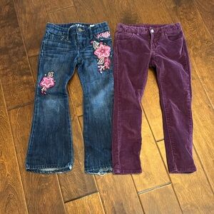 Gap Kids lot of two pants size 5 regular